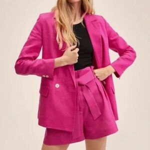 Mango Fuchsia Blazer